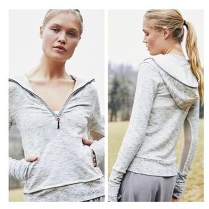 Free People FP Movement Markle Mesh Pullover Hoodie Sweatshirt